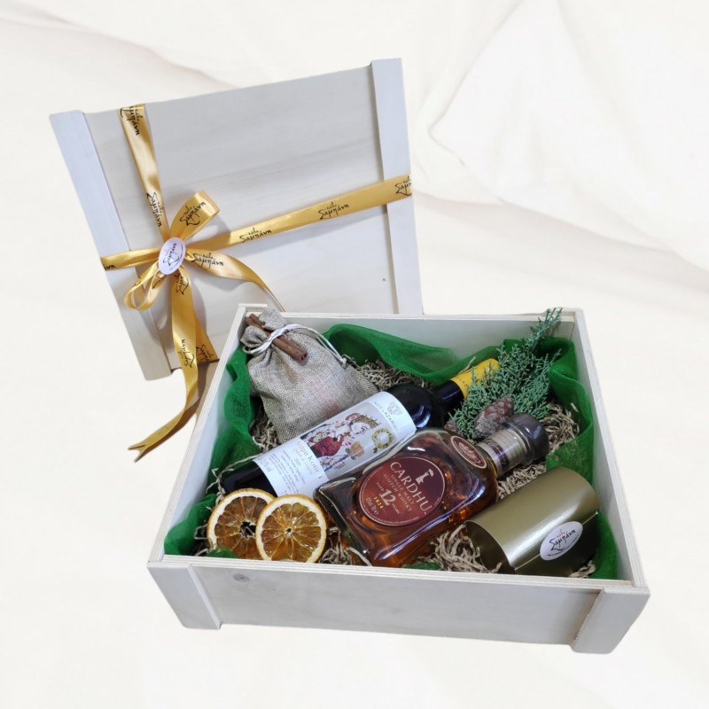 Ξύλινο Κουτί Πολυτελείας / 2 Φιάλες