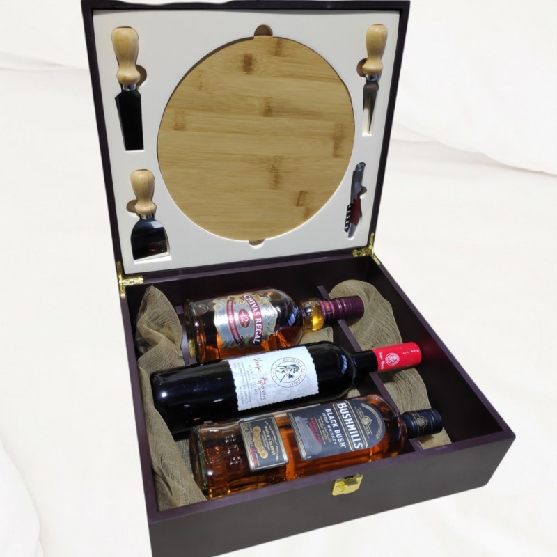 Ξύλινο Κουτί Σετ Αξεσουάρ / 3 ΦΙΑΛΕΣ