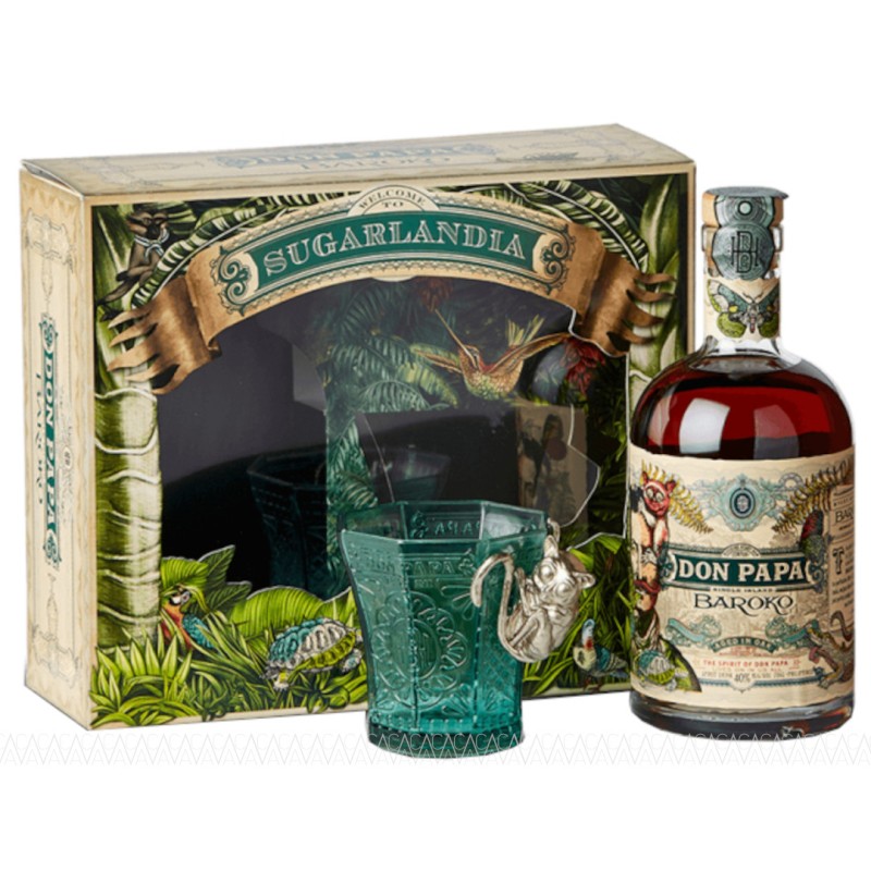 ΡΟΥΜΙ DON PAPA BAROKO GREEN 700ml  GLASS PACK