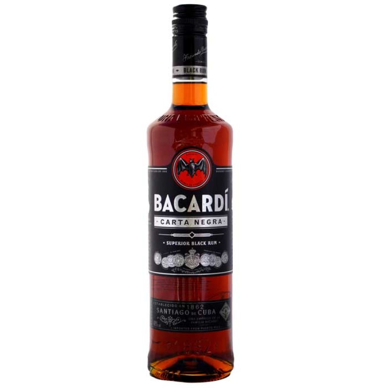 Bacardi Carta Negra Rum - 700ml