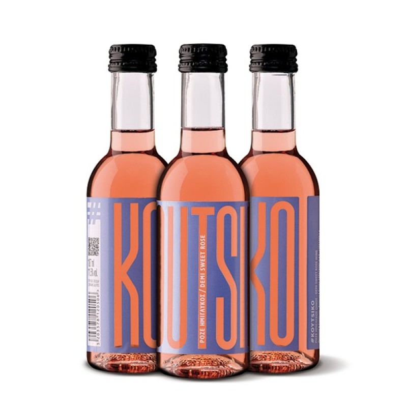 Λαφαζάνης Koutsiko Ημίγλυκο Ροζέ - 187ml