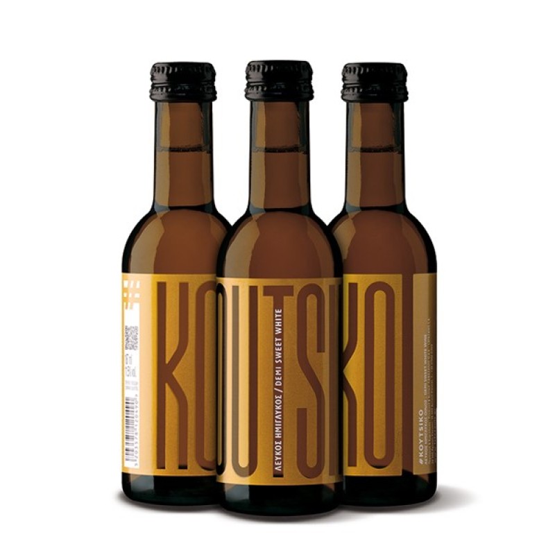 Λαφαζάνης Koutsiko Ημίγλυκο Λευκό - 187ml